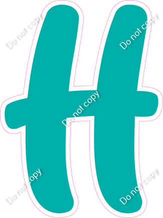 CU 23.5" Individuals - Flat Teal H