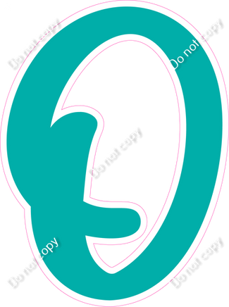 CU 23.5" Individuals - Flat Teal O