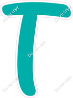 CU 23.5" Individuals - Flat Teal T