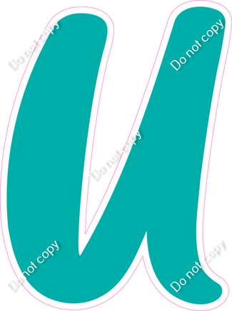 CU 23.5" Individuals - Flat Teal U