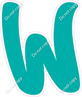 CU 23.5" Individuals - Flat Teal W