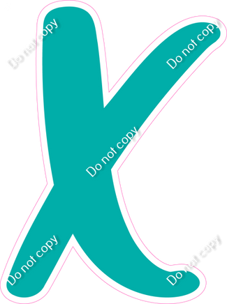 CU 23.5" Individuals - Flat Teal X