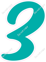 CU 23.5" Individuals - Flat Teal 3