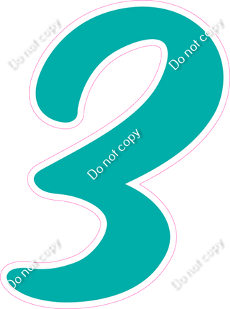 CU 23.5" Individuals - Flat Teal 3