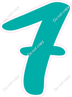 CU 23.5" Individuals - Flat Teal 7