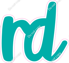 CU 23.5" Individuals - Flat Teal RD