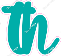 CU 23.5" Individuals - Flat Teal TH