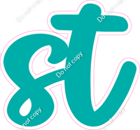 CU 23.5" Individuals - Flat Teal ST