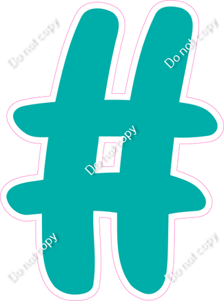 CU 23.5" Individuals - Flat Teal #