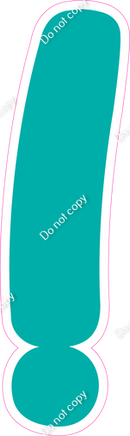 CU 23.5" Individuals - Flat Teal !