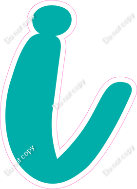 CU 23.5" Individuals - Flat Teal i