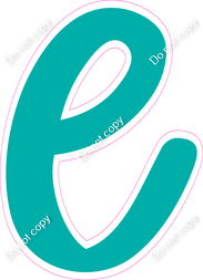 CU 23.5" Individuals - Flat Teal l