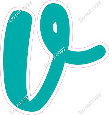 CU 23.5" Individuals - Flat Teal v