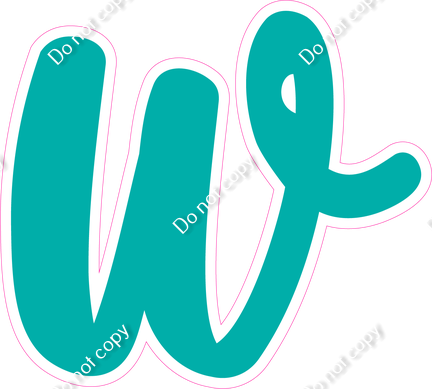 CU 23.5" Individuals - Flat Teal w