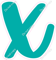 CU 23.5" Individuals - Flat Teal x