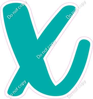 CU 23.5" Individuals - Flat Teal x