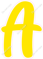 CU 23.5" Individuals - Flat Yellow A