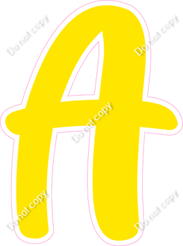 CU 23.5" Individuals - Flat Yellow A