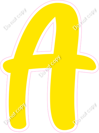 CU 23.5" Individuals - Flat Yellow A