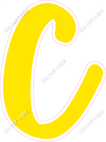 CU 23.5" Individuals - Flat Yellow C