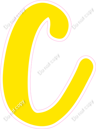 CU 23.5" Individuals - Flat Yellow C