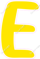 CU 23.5" Individuals - Flat Yellow E