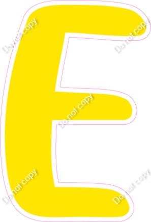 CU 23.5" Individuals - Flat Yellow E