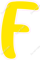 CU 23.5" Individuals - Flat Yellow F