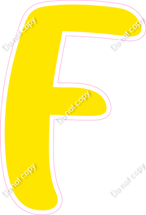 CU 23.5" Individuals - Flat Yellow F