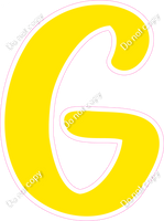 CU 23.5" Individuals - Flat Yellow G