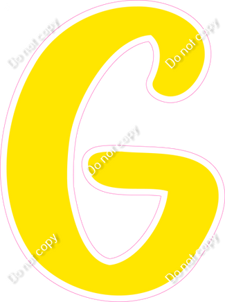 CU 23.5" Individuals - Flat Yellow G