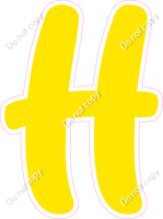 CU 23.5" Individuals - Flat Yellow H