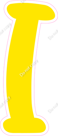 CU 23.5" Individuals - Flat Yellow I