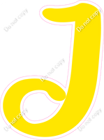 CU 23.5" Individuals - Flat Yellow J