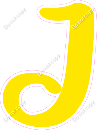 CU 23.5" Individuals - Flat Yellow J