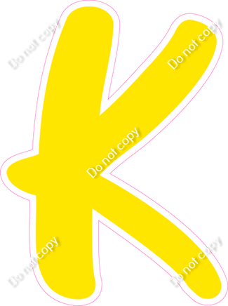 CU 23.5" Individuals - Flat Yellow K