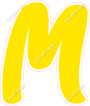 CU 23.5" Individuals - Flat Yellow M