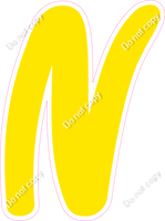 CU 23.5" Individuals - Flat Yellow N