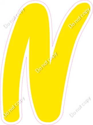 CU 23.5" Individuals - Flat Yellow N