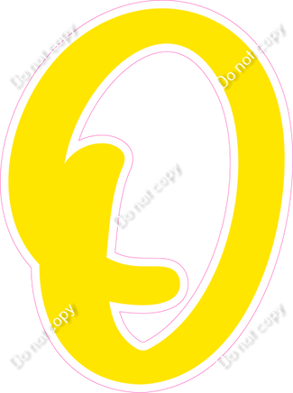 CU 23.5" Individuals - Flat Yellow O