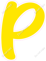 CU 23.5" Individuals - Flat Yellow P