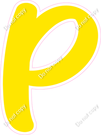 CU 23.5" Individuals - Flat Yellow P