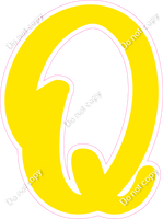 CU 23.5" Individuals - Flat Yellow Q