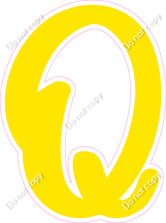 CU 23.5" Individuals - Flat Yellow Q