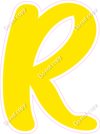 CU 23.5" Individuals - Flat Yellow R