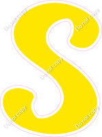 CU 23.5" Individuals - Flat Yellow S