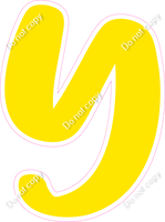 CU 23.5" Individuals - Flat Yellow Y