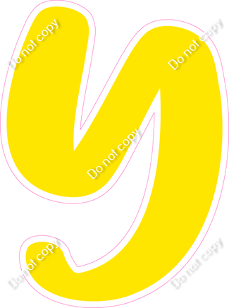 CU 23.5" Individuals - Flat Yellow Y