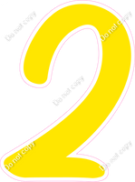 CU 23.5" Individuals - Flat Yellow 2