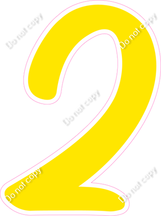 CU 23.5" Individuals - Flat Yellow 2